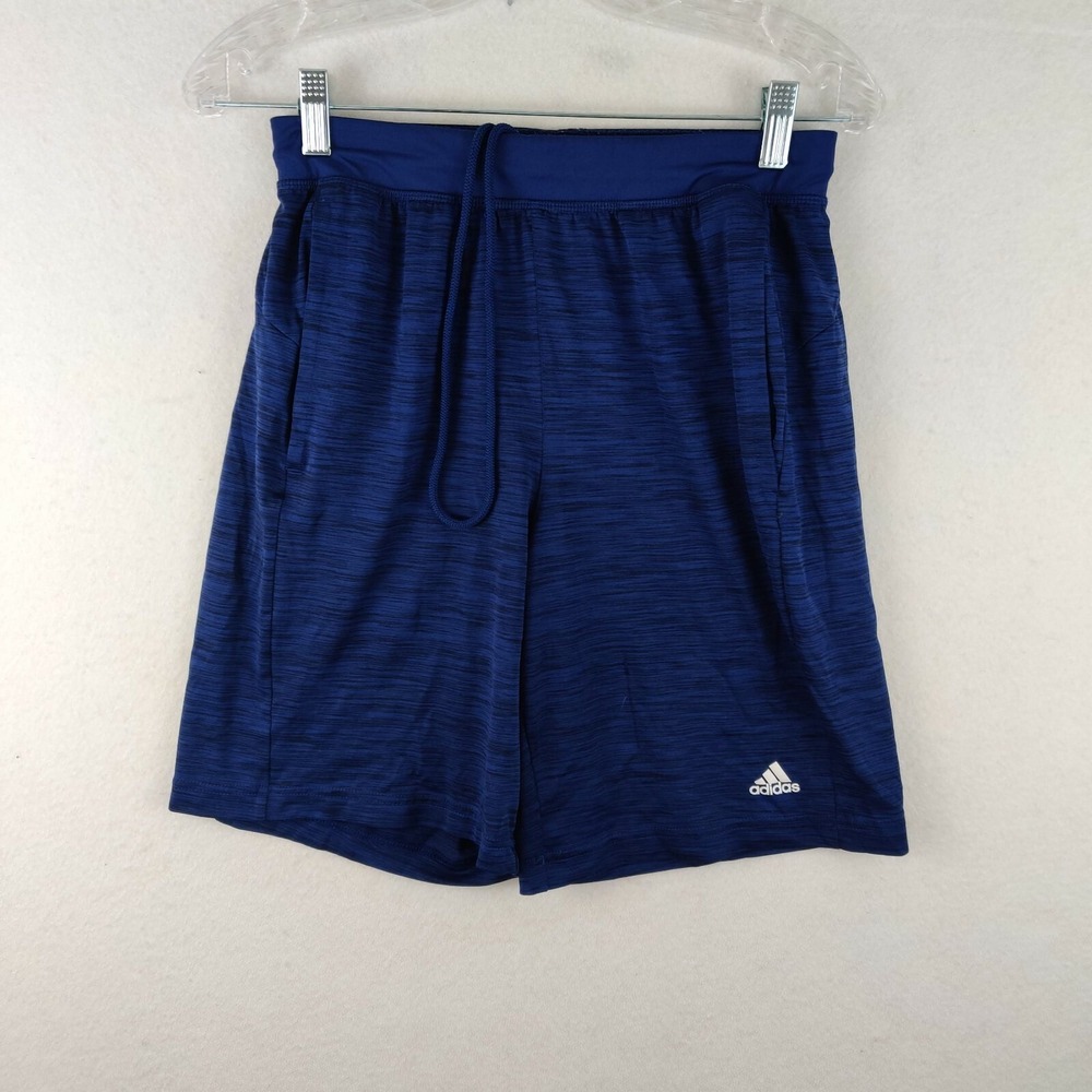 Adidas ClimaLite Navy Blue Training Gym Tech Shorts Mens Medium